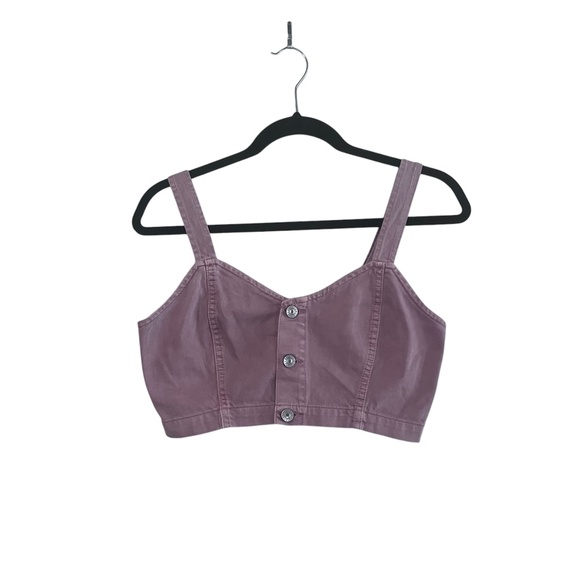 American Eagle Outfitters Tops - American Eagle Women's Blush Sleeveless Crop Top Size 6